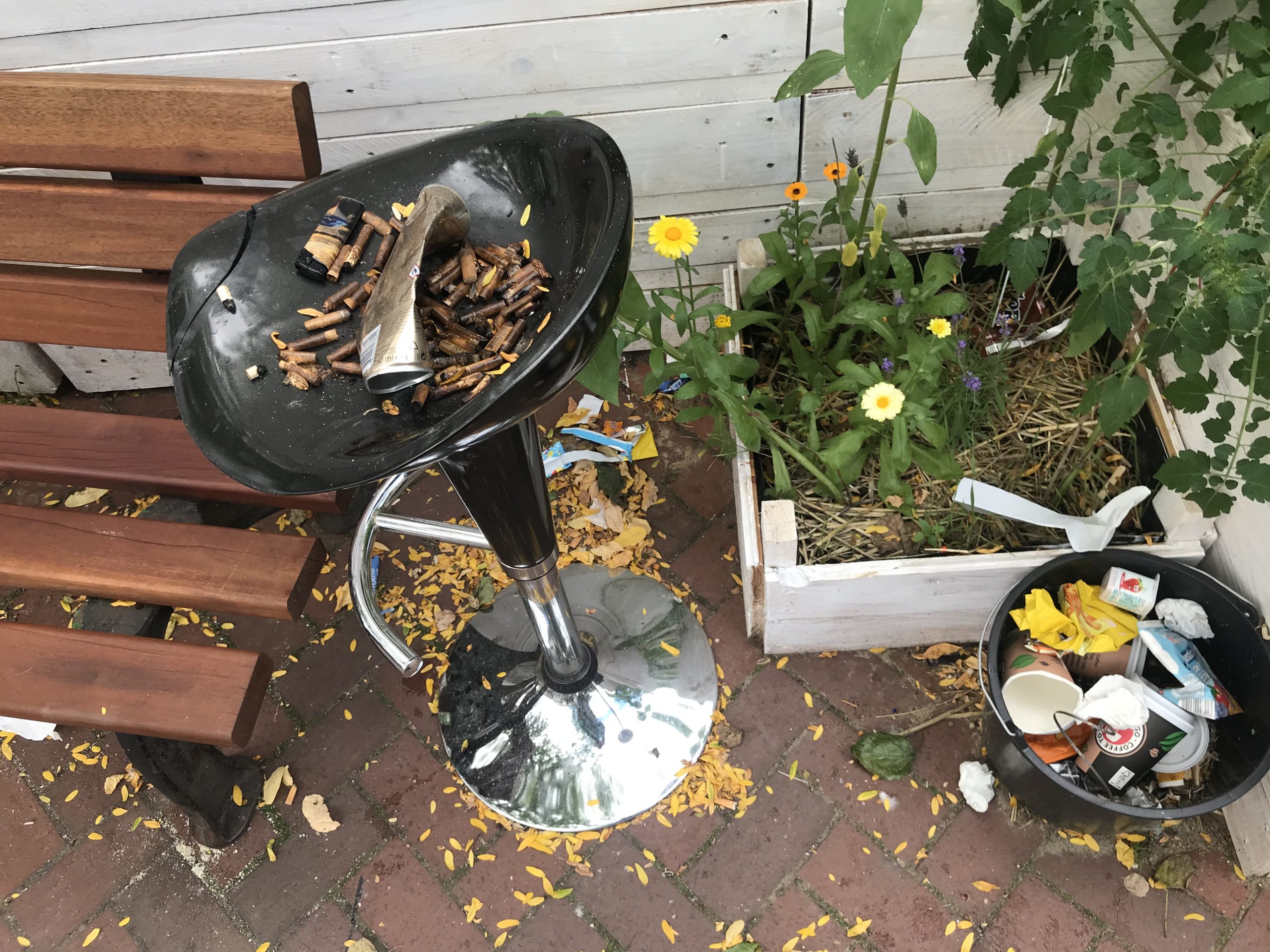 Dirt on the streets in Hildesheim